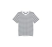 comma - T-Shirt blau/weiß - Gr. - 46