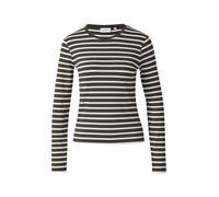 comma - T-Shirt braun/weiß - Gr. - 36
