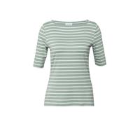 comma Slim Fit T-Shirt aus Viskose-Mix in Mint, Größe 46