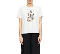 comma T-Shirt Damen Baumwolle weiß, 42
