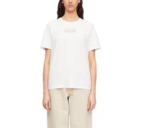 Comma T-Shirt mit Artwork Weiß Größe 34