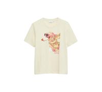 Comma Print-T-Shirt mit Flammgarn