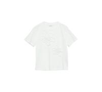 Comma T-Shirt Neues Basic Fit mit Artwork Weiß Größe 40