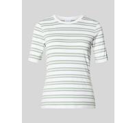 comma T-Shirt mit Rundhalsausschnitt in Mint, Größe 42