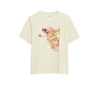 Comma Print-T-Shirt mit Flammgarn