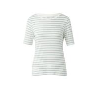 comma - T-Shirt weiß|petrol - Gr. - 46