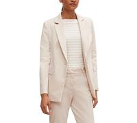 Comma Blazer tailliert aus Baumwollmix Damen Beige Größe 42
