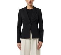 Comma Blazer tailliert aus weichem Jersey mit Reißverschlusstaschen Damen Schwarz Gr. 46