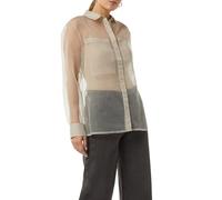 COMMA Transparente Hemdbluse aus Organza