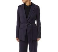 Comma Twill-Blazer mit schmalem Gürtel