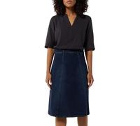 Comma Twill-Bluse im Relaxed Fit mit Tunika-Ausschnitt