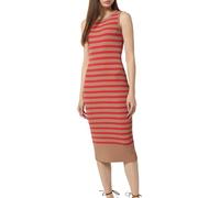 Comma Ungefüttertes Feinstrick-Kleid mit Streifen und Rippblende