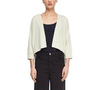 Strickjacke COMMA, Damen, Gr. M (38), beige (vanilla), Strick, Obermaterial: 66% Lyocell, 34% Baumwolle, unifarben, regular fit normal, ohne Ausschnitt, Bündchen, Strickjacken Strickjacke, mit Bündche