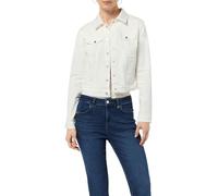 comma Jeansjacke mit Pattentaschen in Weiss, Größe 44