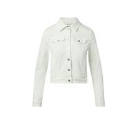 comma - Verkürzte Jeansjacke aus Baumwollmix weiß - Gr. - 42