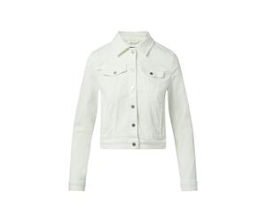 comma - Verkürzte Jeansjacke aus Baumwollmix weiß - Gr. - 42