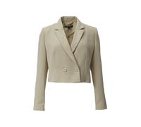 comma - Verkürzter Blazer mit Reverskragen beige - Gr. - 44