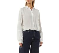 Comma Viskose-Bluse mit Hemdkragen und Ziernaht