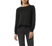 Comma Viskosebluse mit Hahnentrittmuster