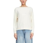 Comma Viskosemixshirt Relaxed Fit Damen Creme Größe 34