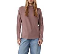 comma Strickpullover aus Viskose-Mix mit Stehkragen in Mauve, Größe 38