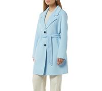 comma Weicher Blazer-Mantel im Relaxed Fit mit Gürtel und Logo-Detail hellblau S