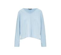 comma Weiches Relaxed-Fit-Sweatshirt mit Paspeldetails hellblau 40