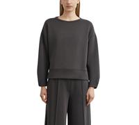 Sweatshirt COMMA, Damen, Gr. 46, braun, Sweatware, Obermaterial: 50% Polyester, 44% Viskose, 6% Elasthan, unifarben, regular fit hüftbedeckend, Rundhals, Sweatshirts Sweatshirt, im Layer-Look, Materia