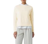 Weiches Sweatshirt mit seitlichen Schlitzen beige 42