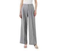 Comma Weite Bundfaltenhose aus fließendem Flanell