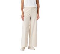 Comma Cordhose Wide-Leg aus Feincord mit Elastikbund Damen Beige Größe 36