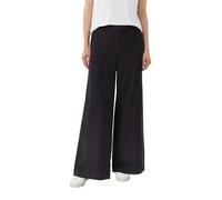 Wide-Leg-Hose aus Feincord mit Elastikbund grau 44