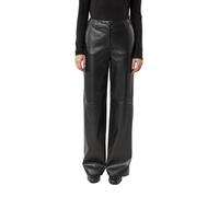 comma Stoffhose in Leder-Optik in Black, Größe 36/32