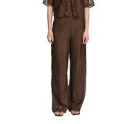 COMMA Wide-Leg-Hose aus Spitze mit Viskose-Futter