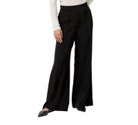 Comma Joggerhose Marlenehose Damen mit Elastikbund, weit, 97% Polyester/3% Elasthan – Navy Gr. 40