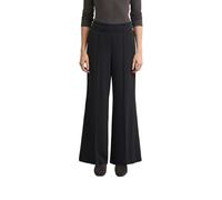 Comma Hose Marlenehose Damen fließend mit Elastikbund Schwarz Größe 46