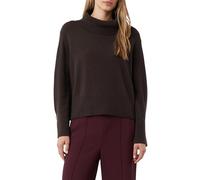 comma Strickpullover mit Rollkragen in Dunkelbraun, Größe 44