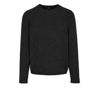 COMMANDER Finest Clothing - Rdh.-Pullover Rollkante Basic winter grey mel. - Gr. - S