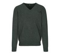 COMMANDER Finest Clothing - V-Pullover Basic, uni dark khaki mel. - Gr. - XL