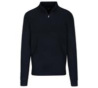 COMMANDER Finest Clothing - Zip Troyer Pullover, 1/1 Arm dark navy - Gr. - M