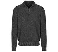 COMMANDER Finest Clothing - Zip Troyer Pullover, gemustert winter grey mel. - Gr. - L
