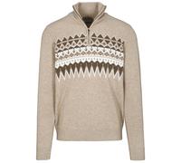 COMMANDER Finest Clothing - Zip Troyer Pullover, uni irish cream mel. - Gr. - XL