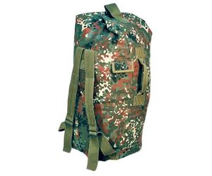 Commando Industries Bundeswehr Seesack Wäschetasche Rucksack in Schwarz, Oliv oder Flecktarn (Flecktarn)