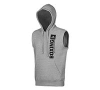Adidas Kapuzenpullover Community Vertical Hoody SL BOXING – ärmellos, Grau/Schwarz, XL, Herren