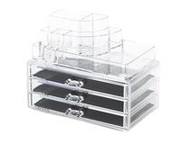 Compactor Schmuckkasten/Make-up-Ablage mit 3 Schubladen, Durchsichtig, Polystyrol, RAN5055