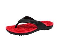 compatible with Motorrad Schuhe Herren 43 -Massage-Flip-Flops; Herrenschuhe, große Größen, atmungsaktive -Strandschuhe; lässige Sandalen-Hausschuhe für den Außenbereich Schwarze Flip Flops (Red, 42)