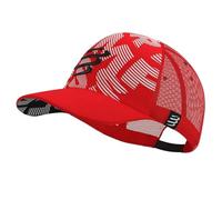 Compressport Trucker Kappe rot/weiß