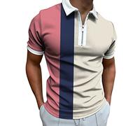 Compression Shirt Herren Sommer Shirt Herren Poloshirts Für Herren Shirts Weißes Hemd Sport T-Shirt Herren Atmungsaktiv Polo Hemd Herren Fitness Kleidung Herren(Beige, M)