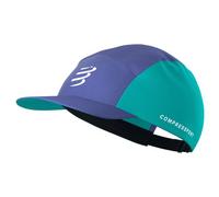 compressport 5 panel kappe blau