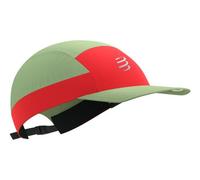 compressport 5 panel kappe hellgrun rot